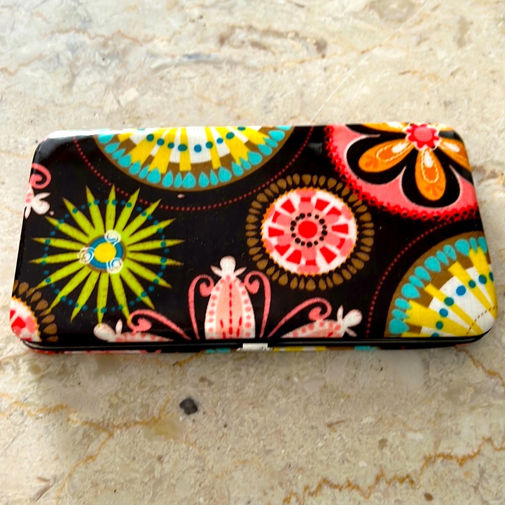 Retro Braciano Wallet - Multicolor vinyl w/silver hardware